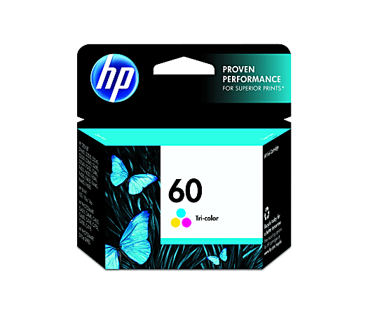 HP 60 Tri-Color Ink Cartridge, CC643WN