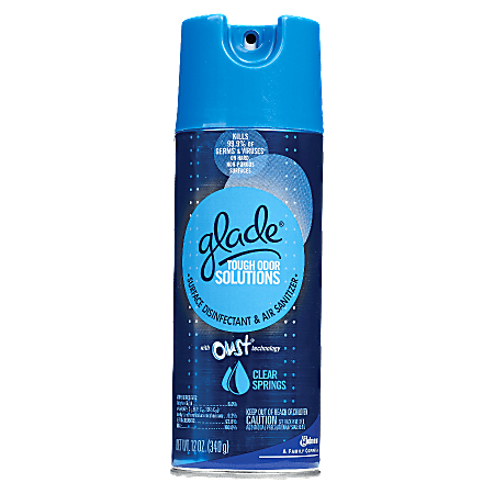 JohnsonDiversey Glade® Tough Odor Disinfectant Spray, 12 Oz., Clear Springs®
