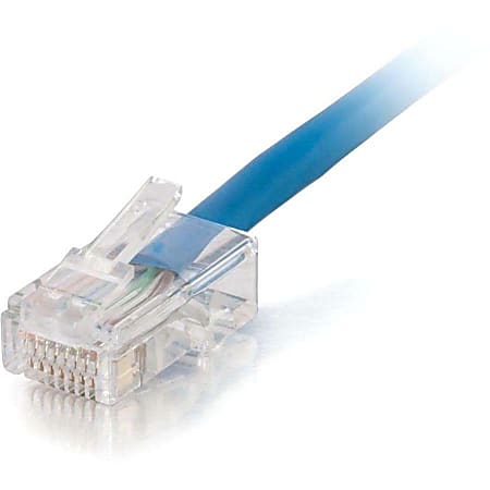 C2G 50ft Cat5e Non-Booted Unshielded (UTP) Network Patch Cable (Plenum Rated), Blue, 15248