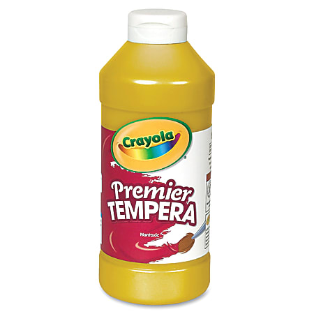 Crayola Premier Tempera Paint - 1 Color(s) - Gold - 16 fl oz - 1 Each