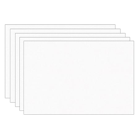 Prang Construction Paper, Medium Weight, 12" x 18", Bright White, 100 Sheets Per Pack, Set Of 5 Packs
