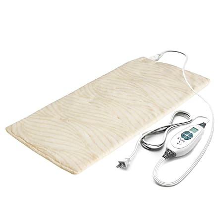 Pure Enrichment PureRelief Luxe Micromink Heating Pad, Sand Waves