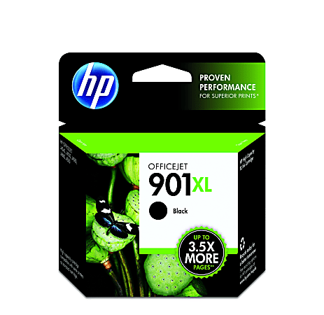 HP 901XL High-Yield Black Ink Cartridge, CC654AN