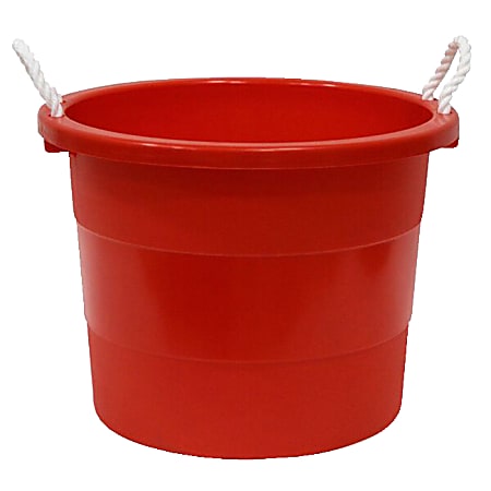 United Solutions Rope Handle Tub, 10 Gallon, Red