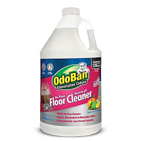 OdoBan No-Rinse Neutral pH Floor Cleaner Concentrate, 1 Gallon