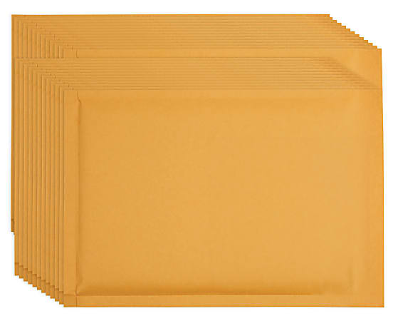 Small Bubble Mailer 100 Pack #5 Kraft Bubble Mailers - 10.5x16 Inch Self Seal Padded Envelopes, EcoLite Brand, USA Made Envelope Bags & Poly Mailers