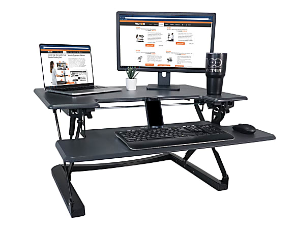 Victor® High Rise™ DCX760 Height-Adjustable Standing Desk Riser,