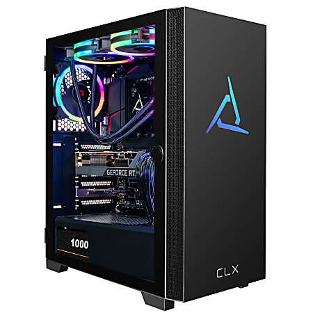 CLX SET Gaming Desktop PC, AMD Ryzen 9, 32GB Memory, 1TB Solid State Drive/4TB Hard Drive, Windows® 11