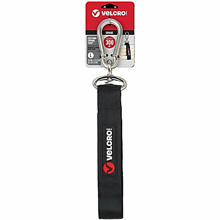 VELCRO® Heavy Duty Storage Strap, Large (L), 15"H x 3.5"W x 1"L, Black