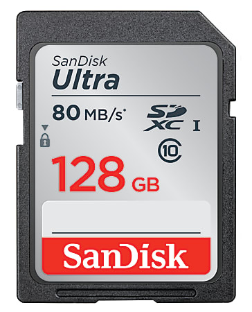SanDisk Ultra® PLUS SDXC™ Memory Card, 128GB