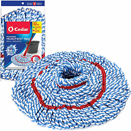 O-Cedar MicroTwist MAX Mop Refill - MicroFiber - Multi - 1Each