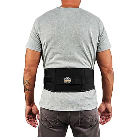 Ergodyne ProFlex 1505 Low-Profile Weight Lifters Back Support Brace, XX-Large, Black