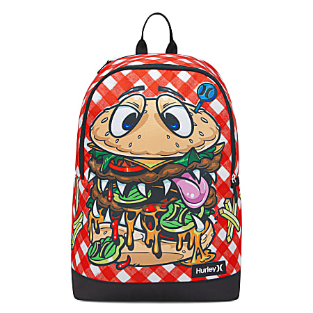 Hurley Backpack, Cartoon Burger, Total Qty 1
