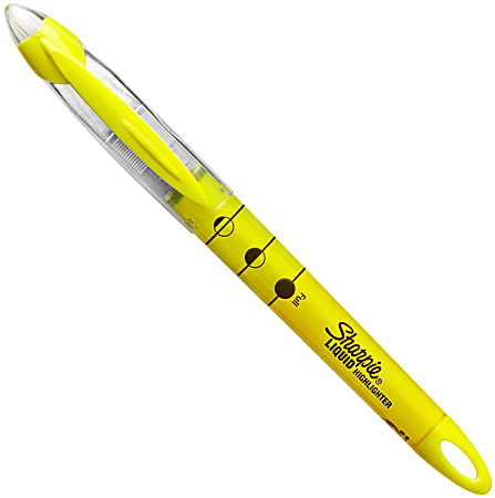 Sharpie Accent Liquid Highlighters Yellow Pack Of 5 Office Depot
