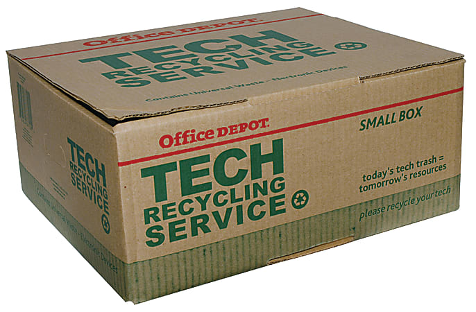 Tech Recycling Box, Small, 8"H x 18"W x 15"D