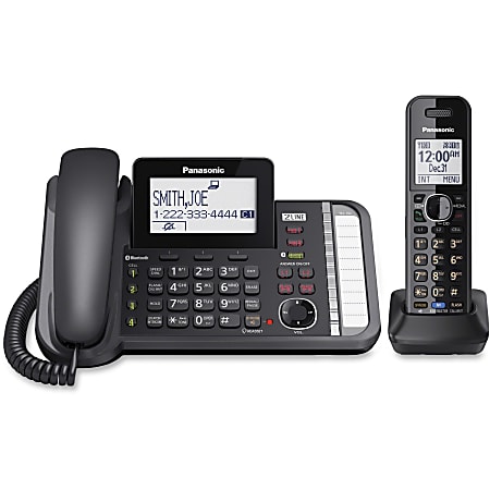 Panasonic Link2Cell DECT 6.0 Conference Phone With 1 Corded And 1