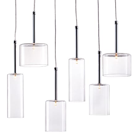 Zuo Modern Hale Hanging Lamp, 21-7/10, Clear