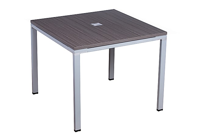 Boss Office Products Simple System Square Conference Table, 29-1/2”H x 36”W x 36”D, Driftwood