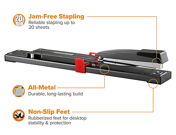 Stanley Bostitch Long Reach Booklet Stapler - Office Depot