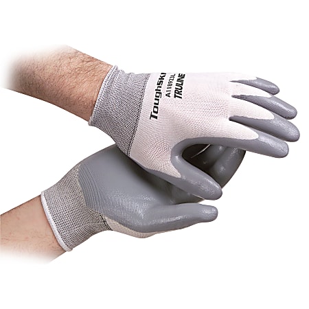 ToughSkin™ Nitrile-Coated Gloves, Blue, Small, Pack Of 12 Pairs