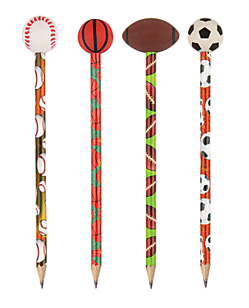 Office Depot&reg; Brand Pencil Topper Eraser, Sports