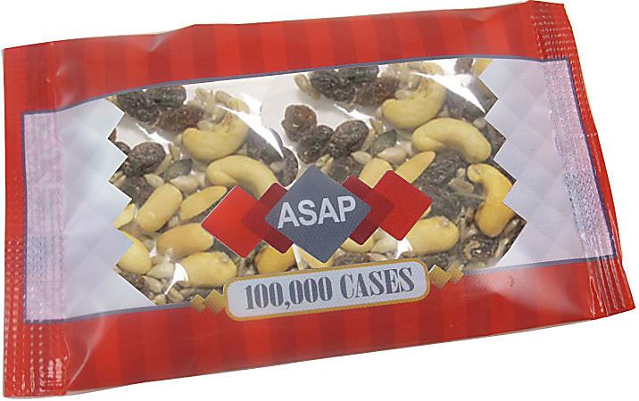 Custom Personalized Full Color Raisin Nut Trail Mix Bag 1 oz