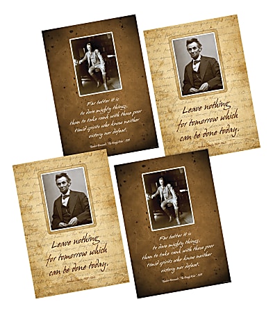 Barker Creek Poster Pack, 19" x 13 1/4", Presidential, Set Of 2