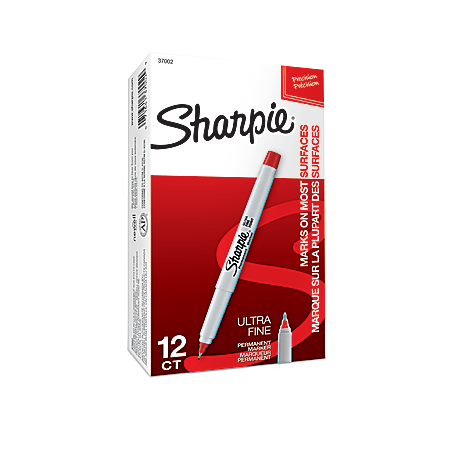 Sharpie Ultra-Fine Point Permanent Marker, Red
