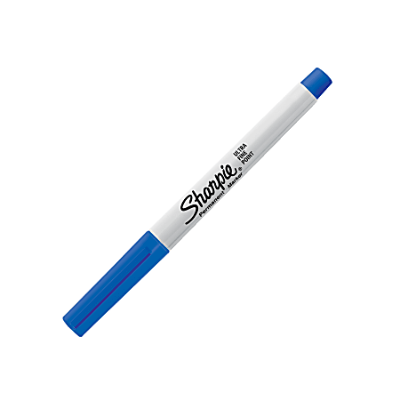 Sharpie Permanent Marker, Ultra Fine Point, Blue - 12 ultra fine point markers