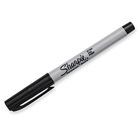Sharpie Permanent Ultra Fine Point Markers Black Pack Of 12