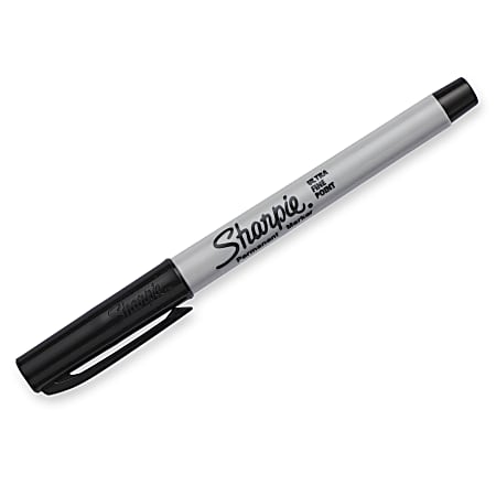 Sharpie Retractable Ultra Fine Point Permanent Marker - Ultra Fine Marker  Point - Retractable - Black - 1 / Box - Bluebird Office Supplies