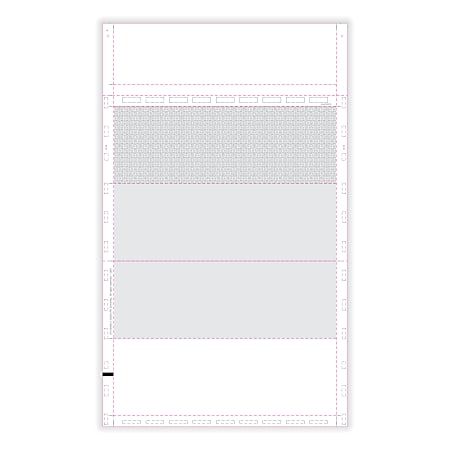 ComplyRight® W-2 Blank Tax Forms, 4-Up (Horizontal), Employee’s With Backer Instructions, EZ-Fold Simplex, 14", Pack Of 500 Forms