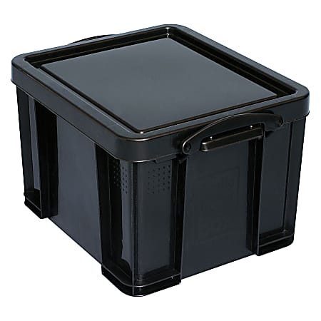 Small black storage 2025 box with lid