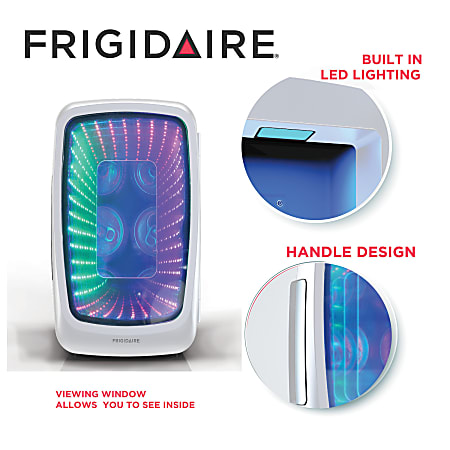 Mini fridge with led lights cheap sale