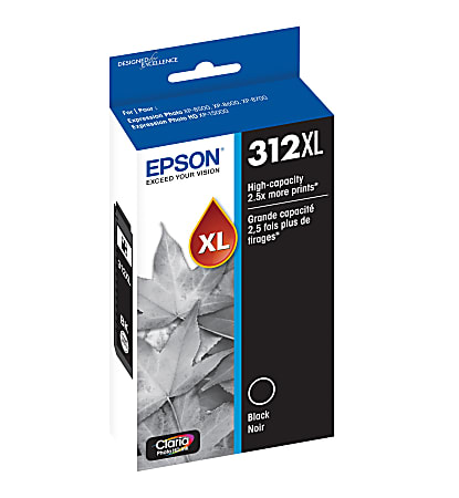 Epson 312XL Claria Photo Black High Yield Ink CartridgeT312XL120 S