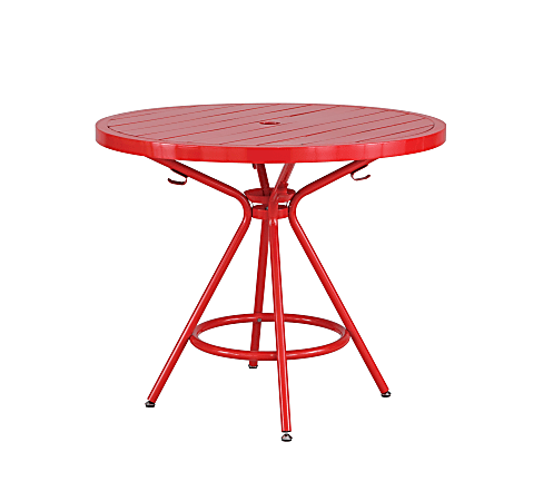 Safco CoGo™ Outdoor/Indoor Round Table, 36" Diameter, Red