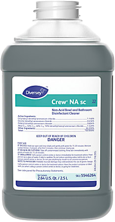 Crew Non-Acid Bowl and Bathroom Cleaner, 2.5 L Bottle, 2/Carton Crew Non-Acid Bowl and Bathroom Cleaner, 2.5 L Bottle, 2/Carton