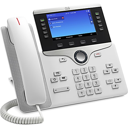 Cisco 8851 IP Phone - Remanufactured - Desktop, Wall Mountable - VoIP - Caller ID - SpeakerphoneUnified Communications Manager, Unified Communications Manager Express, User Connect License - 2 x Network (RJ-45)