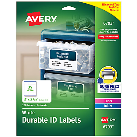 Avery® Durable Easy Peel® ID Labels With Sure