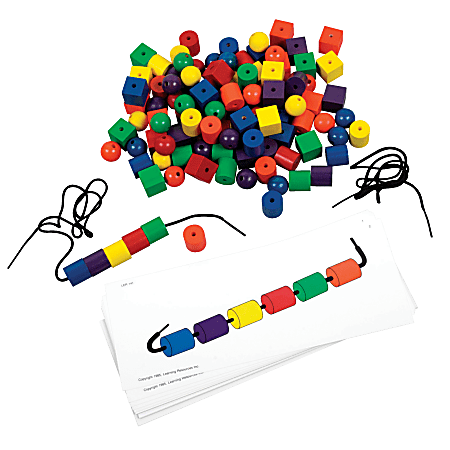 Learning Resources Beads and Pattern Cards Activity Set