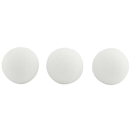 Hygloss® Craft Foam Balls, 3 Inch, White, 12 Balls Per Pack, Set Of 2 Packs