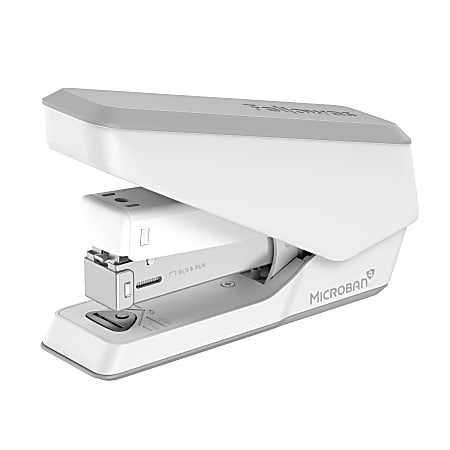 LX840 EasyPress Half Strip Stapler, 25-Sheet Capacity, White
