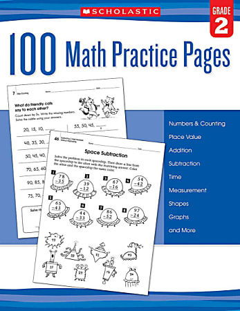 Scholastic Teacher Resources Math Practice Pages, Grade 2