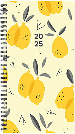 Willow Creek Press Weekly/Monthly Spiral Pocket Planner, 3-1/2” x 6-1/2”, Citrus Grove, January To December, 48726