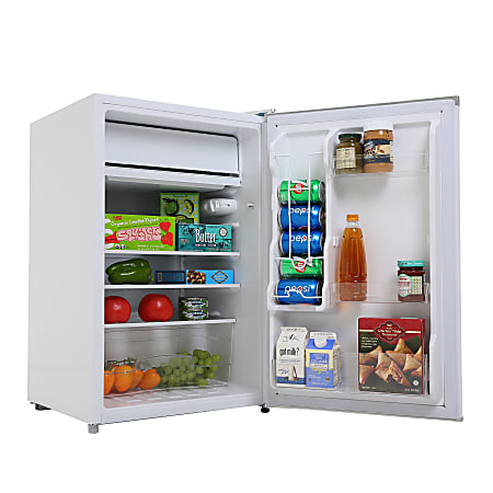 Black Decker 4.3 Cu. Ft. Compact Refrigerator White - Office Depot