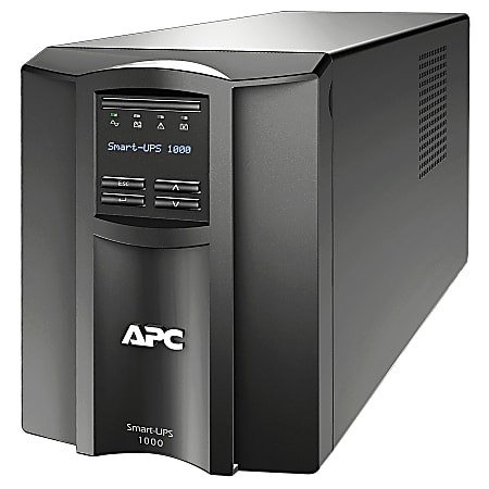 APC® Smart-UPS 8-Outlet Standalone Tower Uninterruptible Power Supply, 1,000VA/700 Watts, SMT1000C