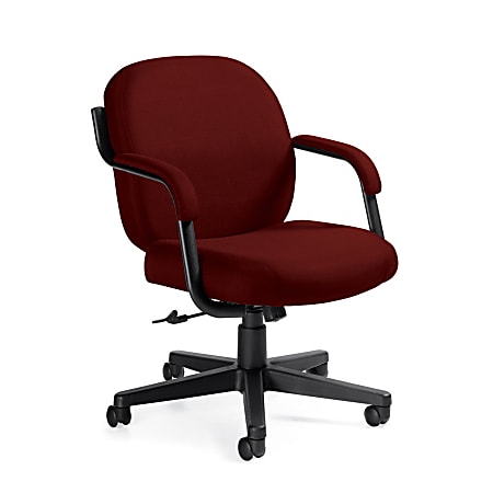 Global® Commerce™ Low-Back Tilter Chair, 35"H x 24 3/4"W x 28"D, Rhapsody/Black