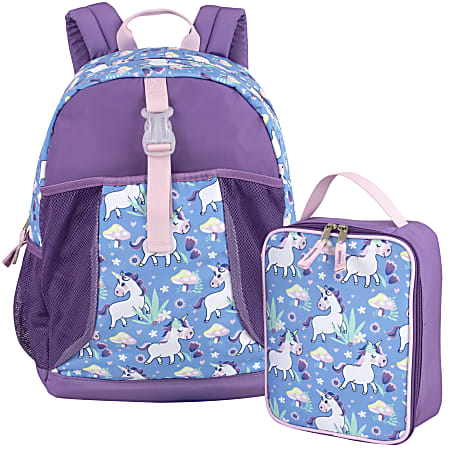 Unicorn backpack and lunch box on sale
