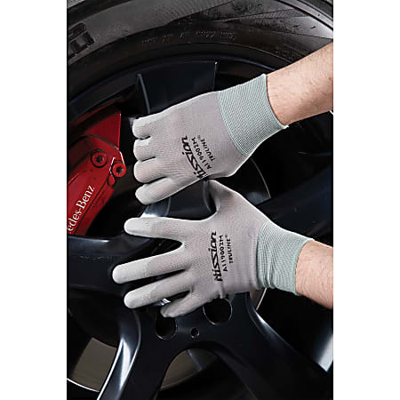 Mission™ Gloves, Gray, Medium, Pack Of 12 Pairs