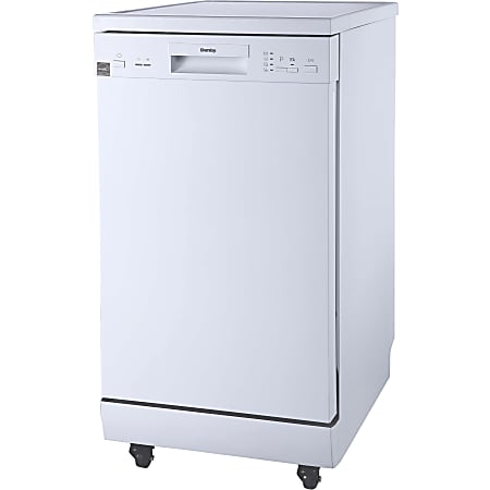 Danby 18" Portable Dishwasher - 18" - Portable - 8 Place Settings - 52 dB - White